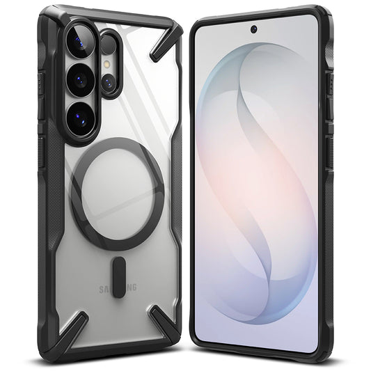 Ovitek MagSafe za Samsung Galaxy S26 Ultra, Ringke, Fusion X, Črn