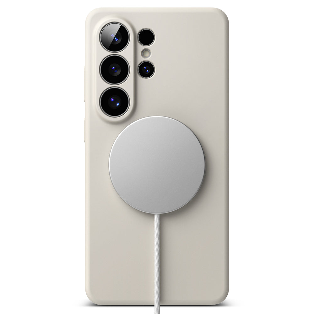 MagSafe Case for Samsung Galaxy S26 Ultra, Ringke, Silicone, Cream