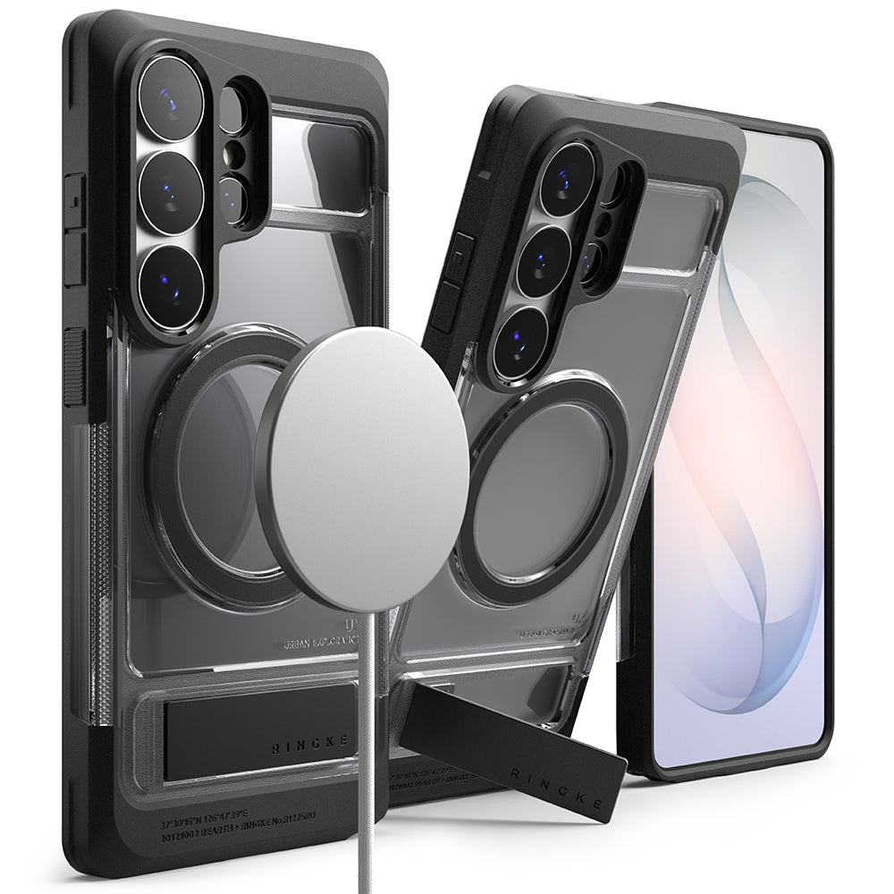 Ovitek MagSafe za Samsung Galaxy S26 Ultra, Ringke, UX, Dimljena