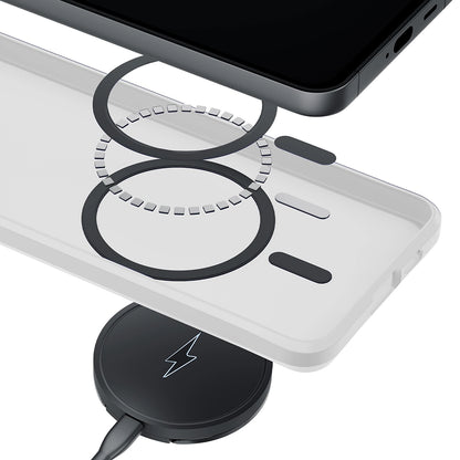 Ovitek MagSafe za Samsung Galaxy S26 Ultra S948, 3MK, Smoke MagCase, Bela