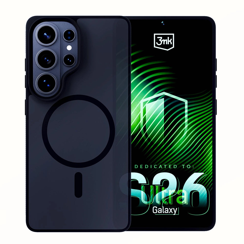 Ovitek MagSafe za Samsung Galaxy S26 Ultra S948, 3MK, Smoke MagCase, Siv