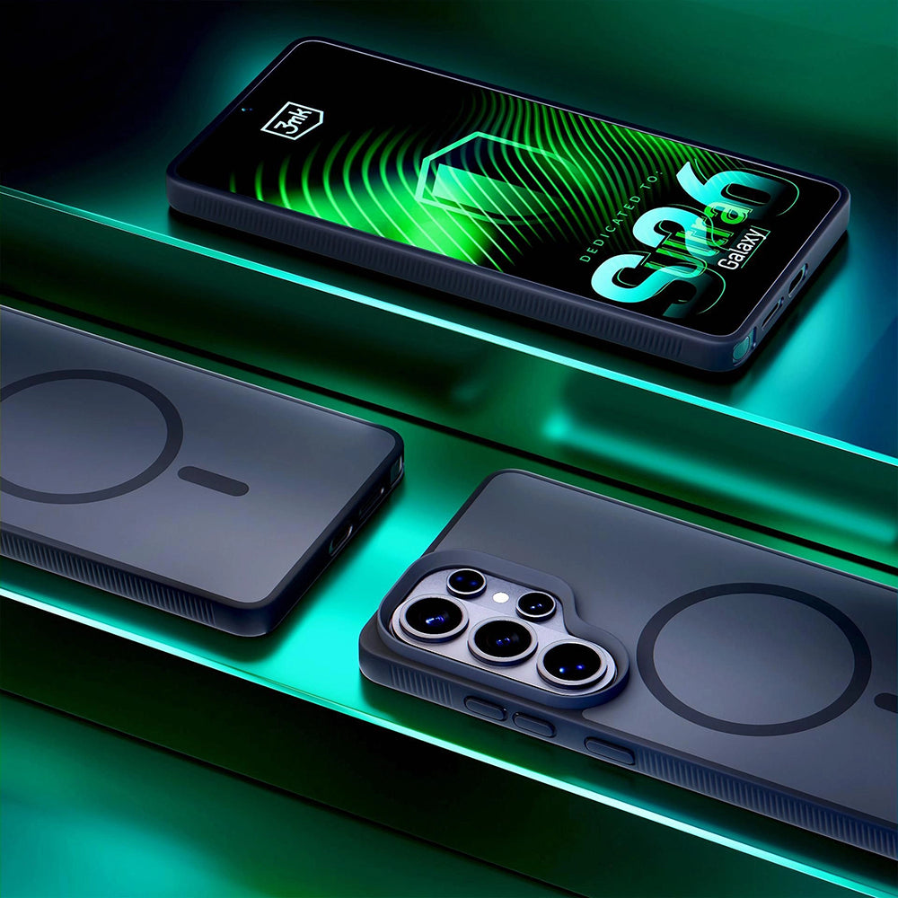 Ovitek MagSafe za Samsung Galaxy S26 Ultra S948, 3MK, Smoke MagCase, Siv