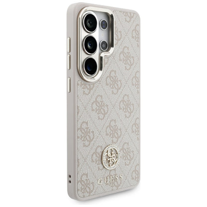 MagSafe ovitek za Samsung Galaxy S26 Ultra S948, GUESS, 4G Big Rhinestone Triangle Strap, Roza