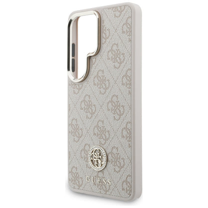 MagSafe ovitek za Samsung Galaxy S26 Ultra S948, GUESS, 4G Big Rhinestone Triangle Strap, Roza
