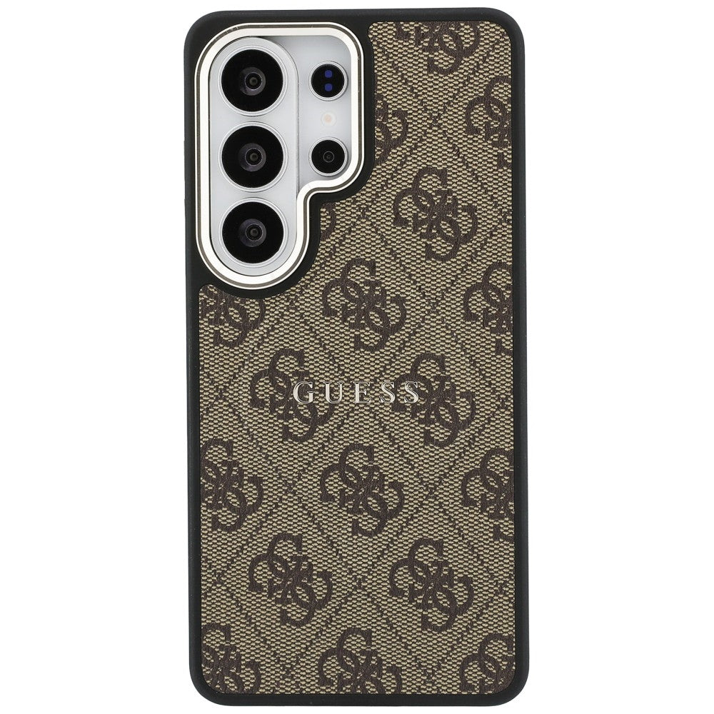 MagSafe ovitek za Samsung Galaxy S26 Ultra S948, Guess, 4G Embossed Ring, rjava