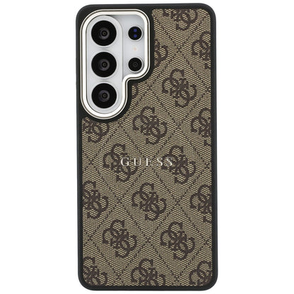 MagSafe ovitek za Samsung Galaxy S26 Ultra S948, Guess, 4G Embossed Ring, rjava