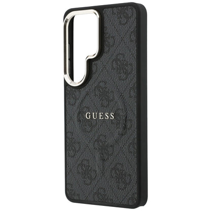 MagSafe ovitek za Samsung Galaxy S26 Ultra S948, Guess, 4G Embossed Ring, črn