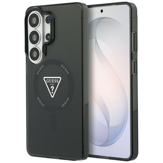 Ovitek MagSafe za Samsung Galaxy S26 Ultra S948, Guess, IML Gradient Triangle Logo, Črna