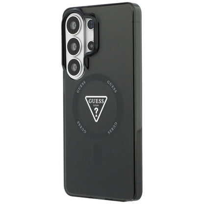 Ovitek MagSafe za Samsung Galaxy S26 Ultra S948, Guess, IML Gradient Triangle Logo, Črna