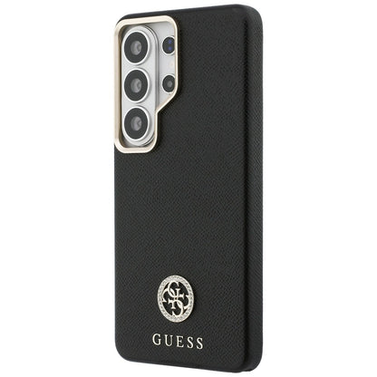 MagSafe Case for Samsung Galaxy S26 Ultra S948, Guess, Rhinestone Round Logo, Black