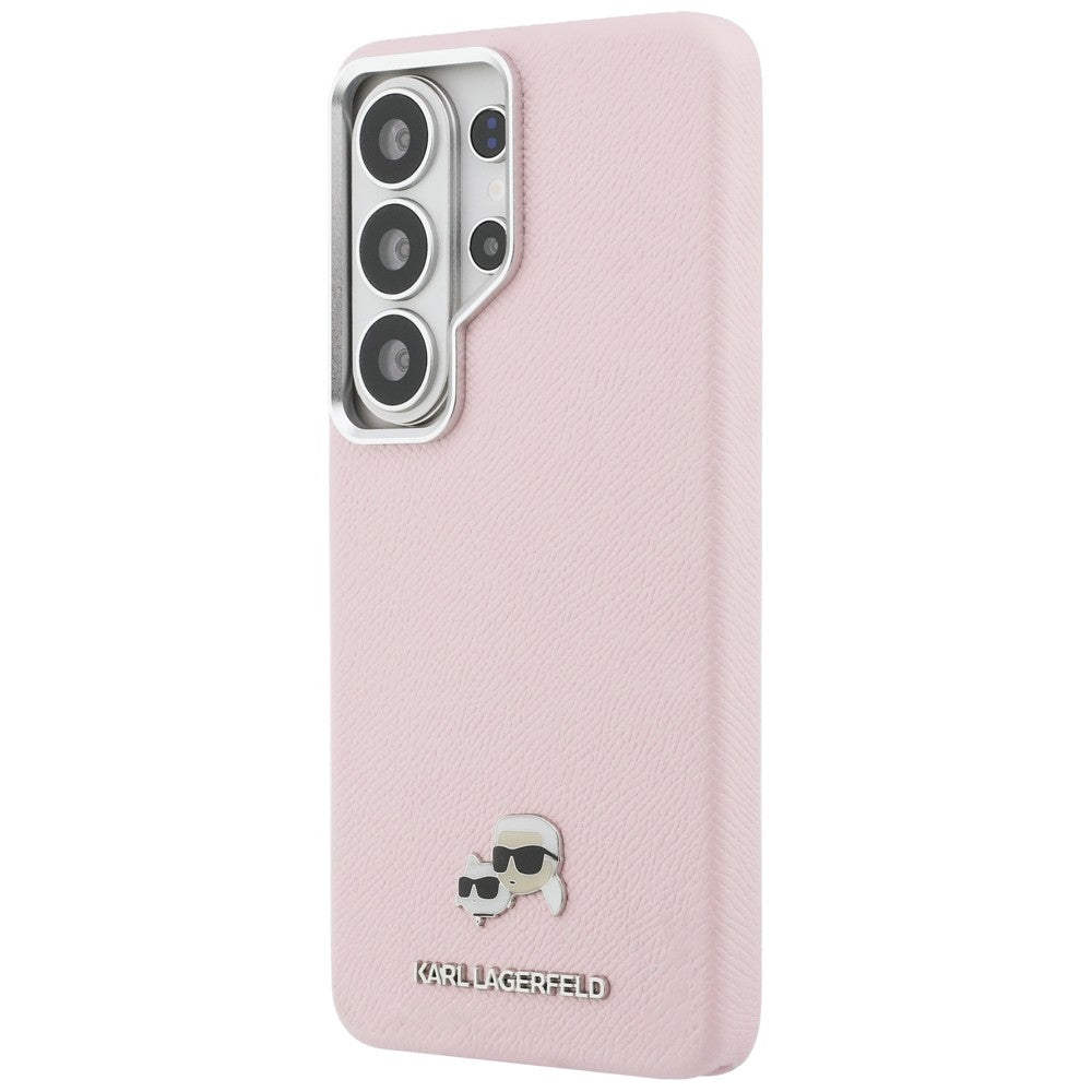 Ovitek MagSafe za Samsung Galaxy S26 Ultra S948, Karl Lagerfeld, Karl & Choupette Head's Pin, Roza