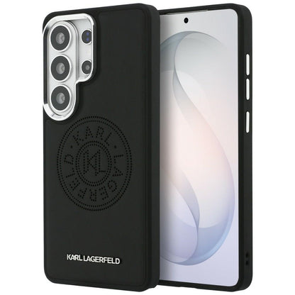 Ovitek MagSafe za Samsung Galaxy S26 Ultra S948, Karl Lagerfeld, Karl Round Point Logo, Črn