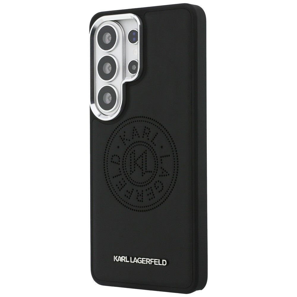 Ovitek MagSafe za Samsung Galaxy S26 Ultra S948, Karl Lagerfeld, Karl Round Point Logo, Črn