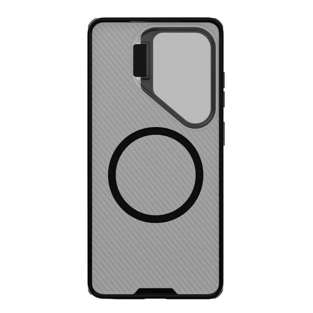 MagSafe ovitek za Samsung Galaxy S26 Ultra S948, Nillkin, CamShield Prop, Črno prozoren