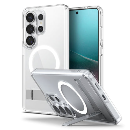 Ovitek MagSafe za Samsung Galaxy S26 Ultra S948, Spigen, Ultra Hybrid S, Prozorno Bel ACS11032