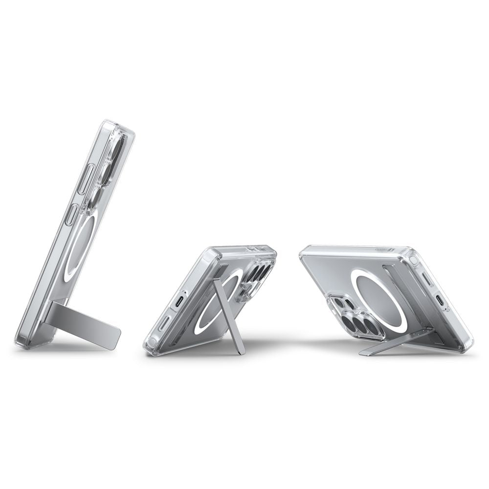Ovitek MagSafe za Samsung Galaxy S26 Ultra S948, Spigen, Ultra Hybrid S, Prozorno Bel ACS11032