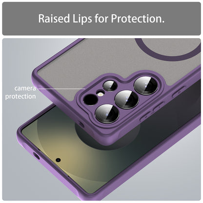 MagSafe Case for Samsung Galaxy S26 Ultra S948, Techsuit, HaloFrost II Individual Camera Cutouts, Purple