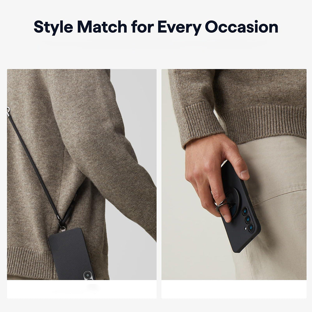 MagSafe Case for Samsung Galaxy S26 Ultra, Techsuit, Aramid Fiber, Black