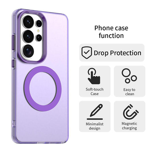 MagSafe Case for Samsung Galaxy S26 Ultra, Techsuit, CandyCase, Purple