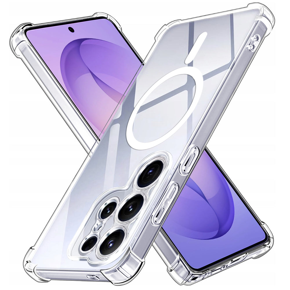 Ovitek MagSafe za Samsung Galaxy S26 Ultra, Techsuit, Odporen na udarce, Prozoren