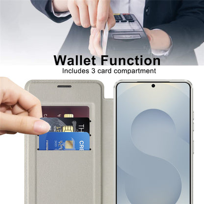 MagSafe Case for Samsung Galaxy S26 Ultra, Techsuit, SmartMag Book, Gray