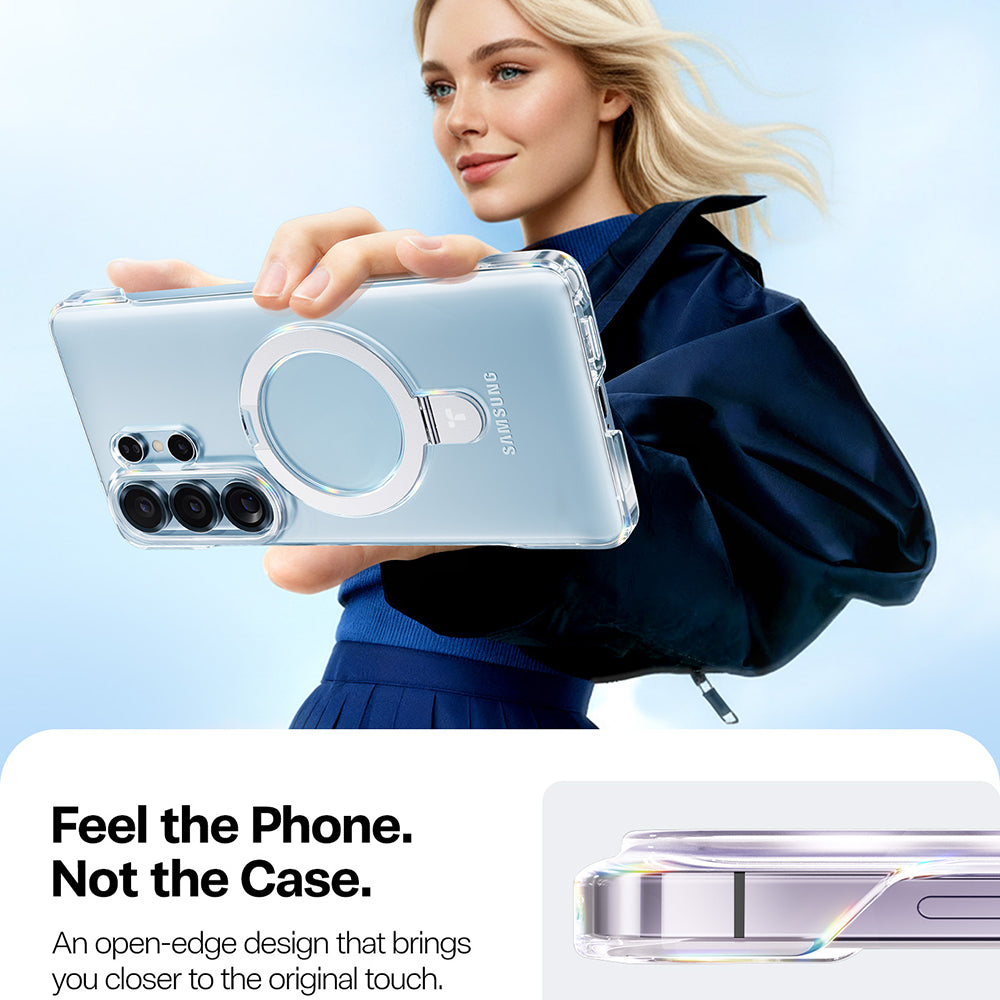 Ovitek MagSafe za Samsung Galaxy S26 Ultra, Torras, Ostand Slim, Prozoren