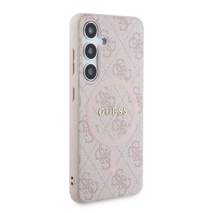 Ovitek MagSafe za Samsung Galaxy Z Flip7 F766, Guess, 4G Collection, Roza