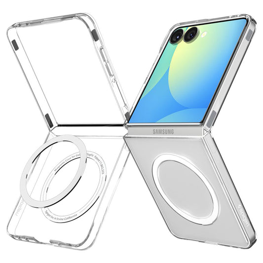 Ovitek MagSafe za Samsung Galaxy Z Flip7 F766, Spigen, Air Skin, Prozoren ACS09556