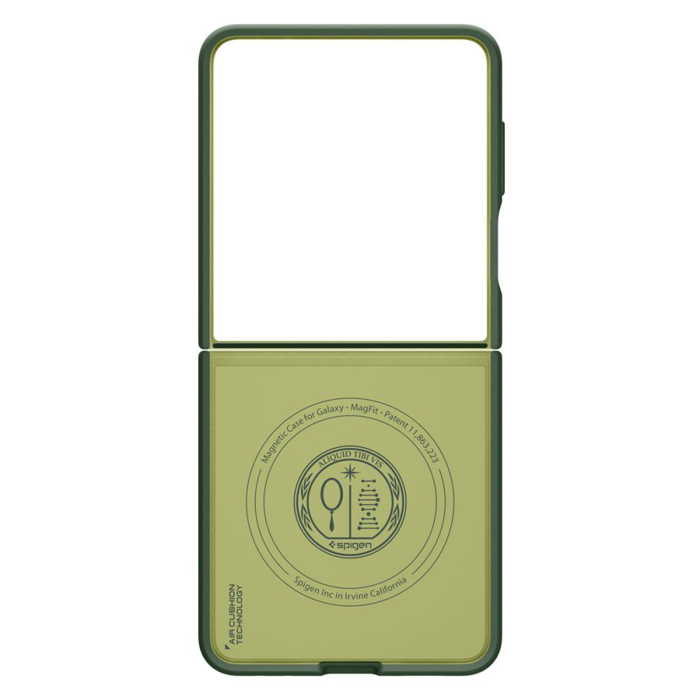 Ovitek MagSafe za Samsung Galaxy Z Flip7 F766, Spigen, Caseology Nano Pop, Zelena ACS11159