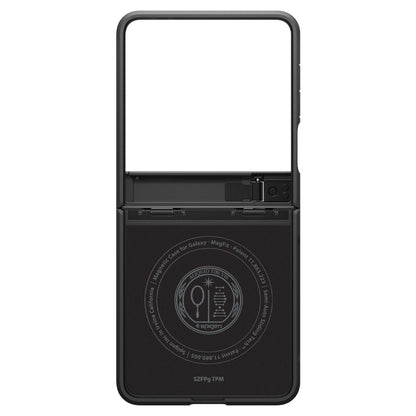 Ovitek MagSafe za Samsung Galaxy Z Flip7 F766, Spigen, Tough Armor Pro, Črn ACS09561