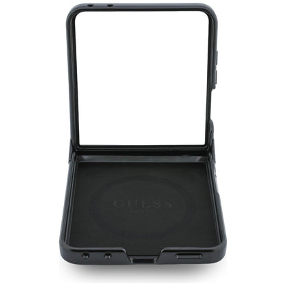 MagSafe ovitek za Samsung Galaxy Z Flip8 F776, Guess, 4G Leather Classic, rjav