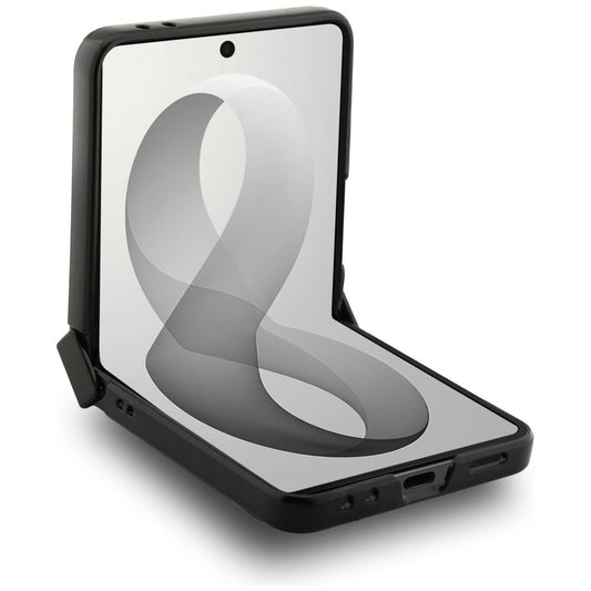 MagSafe ovitek za Samsung Galaxy Z Flip8 F776, Guess, 4G Leather Classic, roza