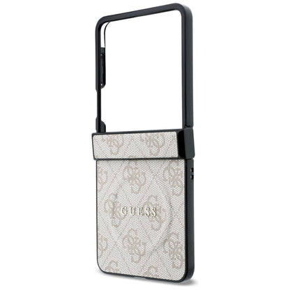 MagSafe ovitek za Samsung Galaxy Z Flip8 F776, Guess, 4G Leather Classic, roza