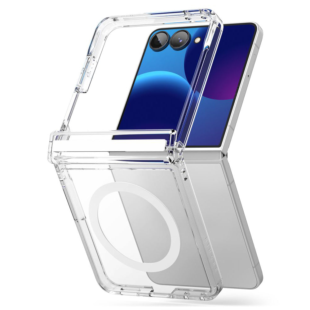 MagSafe ovitek za Samsung Galaxy Z Flip8 F776, Ringke, Fusion Flap, Prozoren