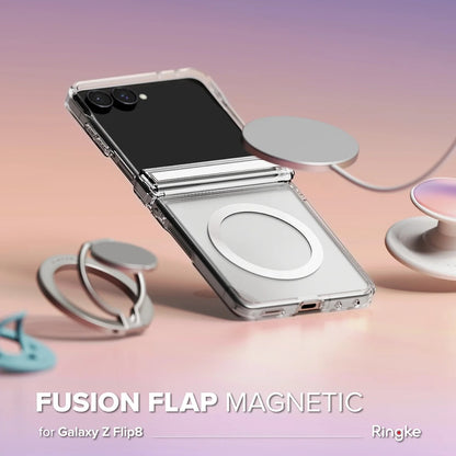 MagSafe ovitek za Samsung Galaxy Z Flip8 F776, Ringke, Fusion Flap, Prozoren