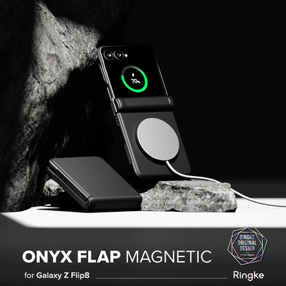 MagSafe ovitek za Samsung Galaxy Z Flip8 F776, Ringke, Onyx Flap, Črn