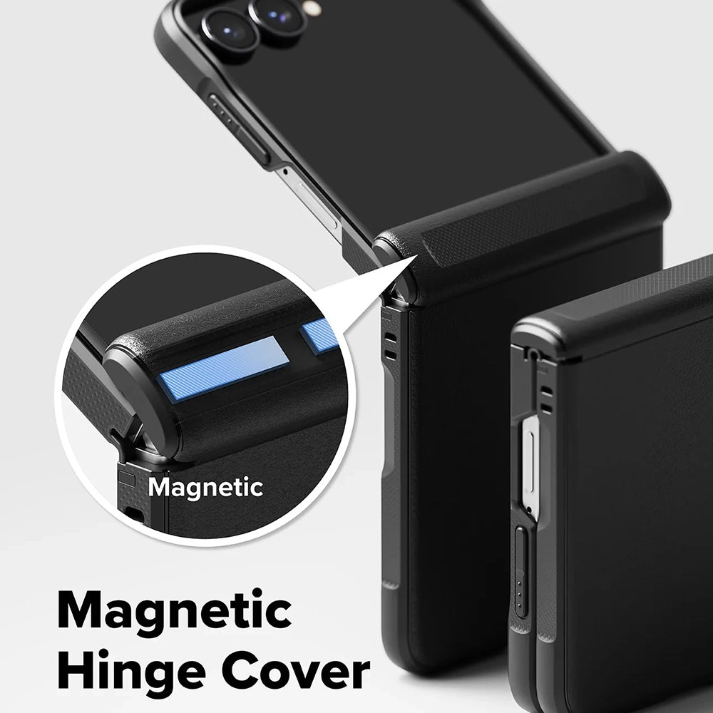 MagSafe ovitek za Samsung Galaxy Z Flip8 F776, Ringke, Onyx Flap, Črn