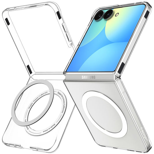 MagSafe ovitek za Samsung Galaxy Z Flip8 F776, Spigen, Air Skin, prozoren bel ACS11521