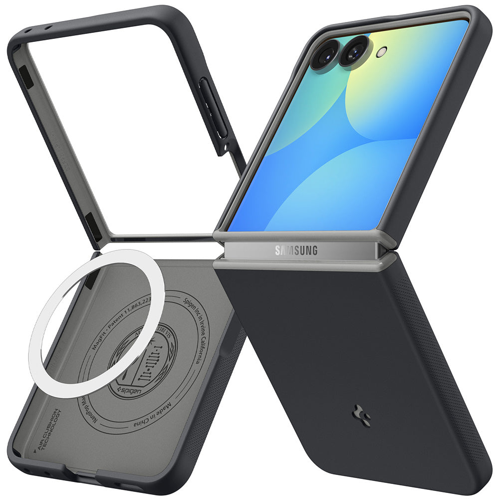 MagSafe ovitek za Samsung Galaxy Z Flip8 F776, Spigen, Caseology Nano Pop, Črn ACS11523