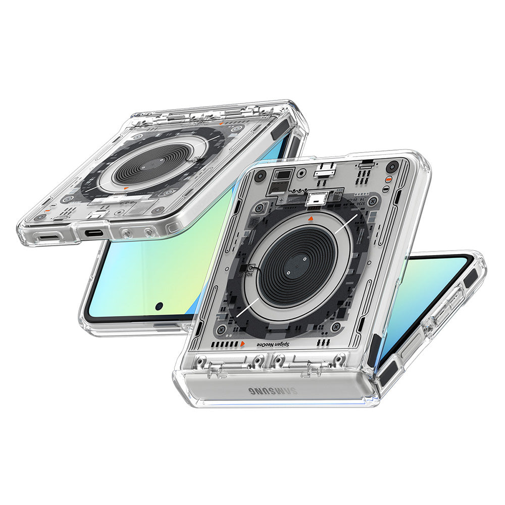 MagSafe ovitek za Samsung Galaxy Z Flip8 F776, Spigen, Ultra Hybrid Pro Neo One, Prozoren ACS11525