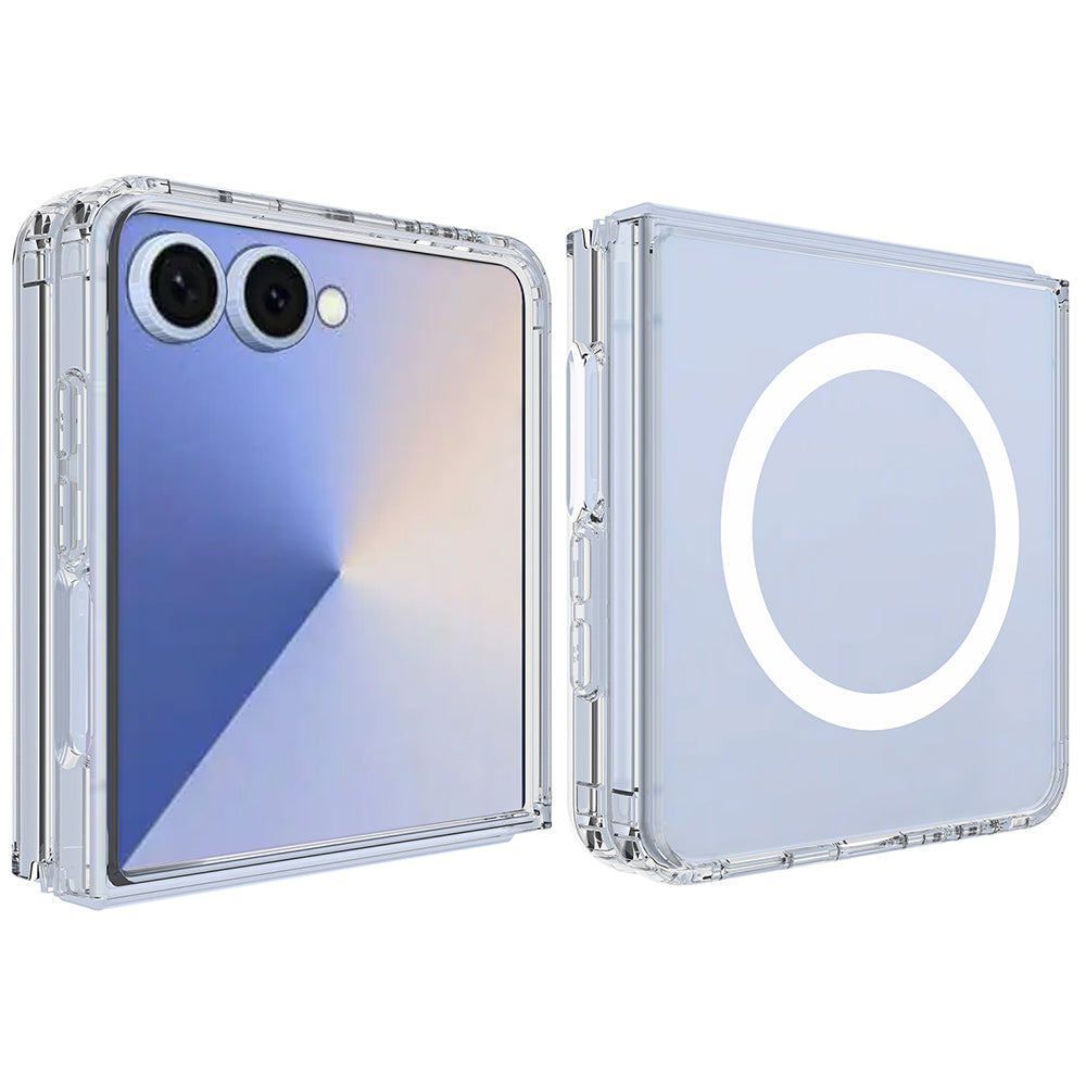 Ovitek MagSafe za Samsung Galaxy Z Flip8 F776, Techsuit, Pro, Prozoren