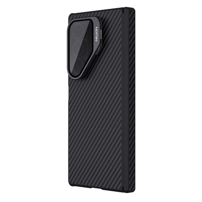 MagSafe ovitek za Samsung Galaxy Z Fold7 F966, Nillkin, CarboProp s prozornim črnim pokrovom leče, črn
