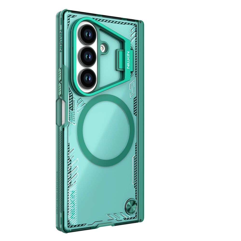 MagSafe Case for Samsung Galaxy Z Fold7 F966, Nillkin, Iceblade Prop with Camera Cutout, Green
