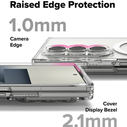 Ovitek MagSafe za Samsung Galaxy Z Fold7 F966, Ringke, Fusion, Prozoren