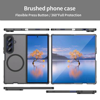 MagSafe Case for Samsung Galaxy Z Fold7 F966, Techsuit, HaloFrost II, Black