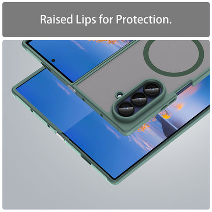 MagSafe ovitek za Samsung Galaxy Z Fold7 F966, Techsuit, HaloFrost II, Zelen