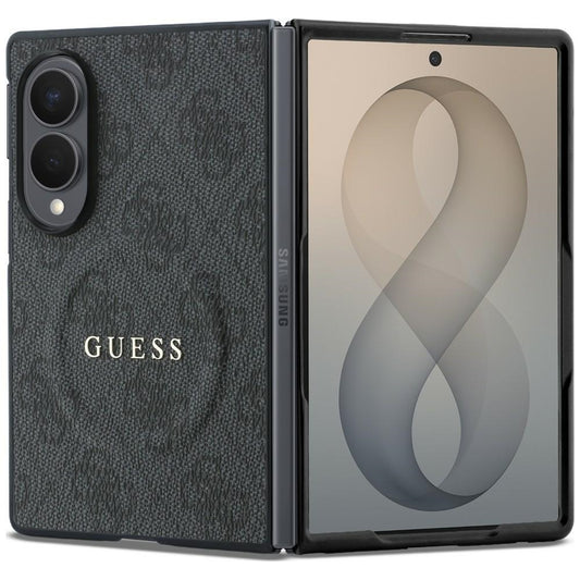 MagSafe ovitek za Samsung Galaxy Z Fold8 F971, Guess, 4G Leather Classic, Črn