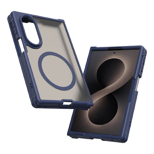 MagSafe ovitek za Samsung Galaxy Z Fold8 F971, Techsuit, HaloFrost II, Temno modra