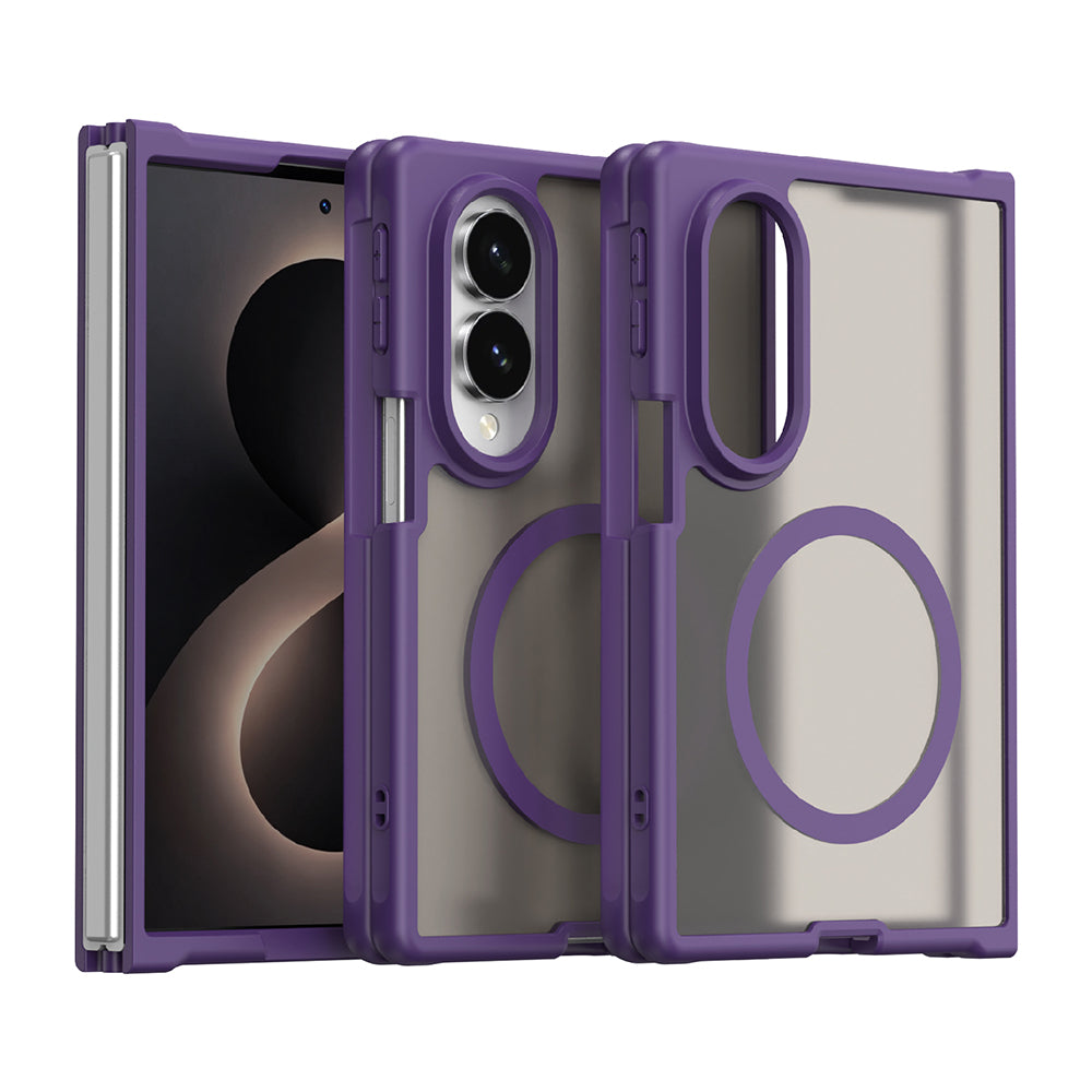 MagSafe Case for Samsung Galaxy Z Fold8 F971, Techsuit, HaloFrost II, Purple