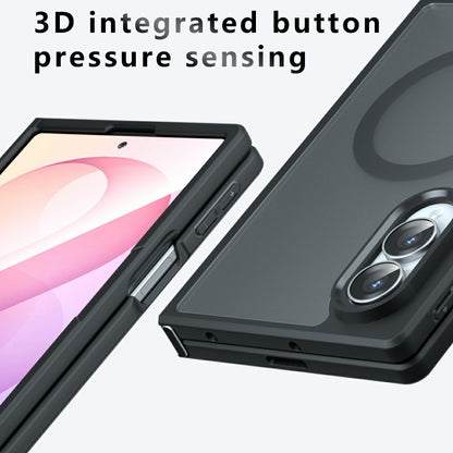 MagSafe ovitek za Samsung Galaxy Z Fold8 F971, Techsuit, PureFrost, Črna satenasta